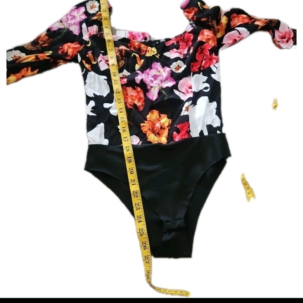 Desigual Womens Christian Lacroix Floral Blouse Bodysuit M - Picture 15 of 15